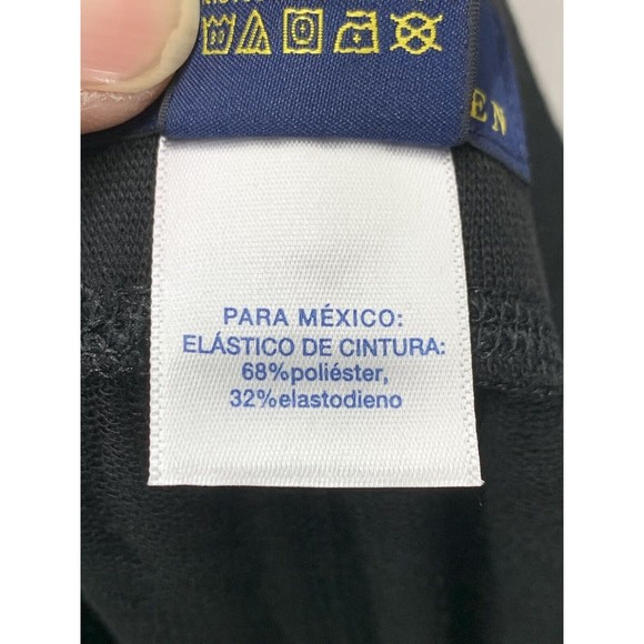 Polo Ralph Lauren Jogger Pants Men’s Large Black Racing Stripes Tapered Leg New - Picture 12 of 13